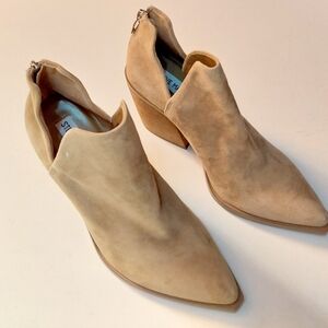 STEVE MADDEN Women's Alyse  Leather Ankle Booties, Tan - 7M